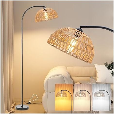 Lightess Lampadaire sur Pied Arc Vintage Douille E27