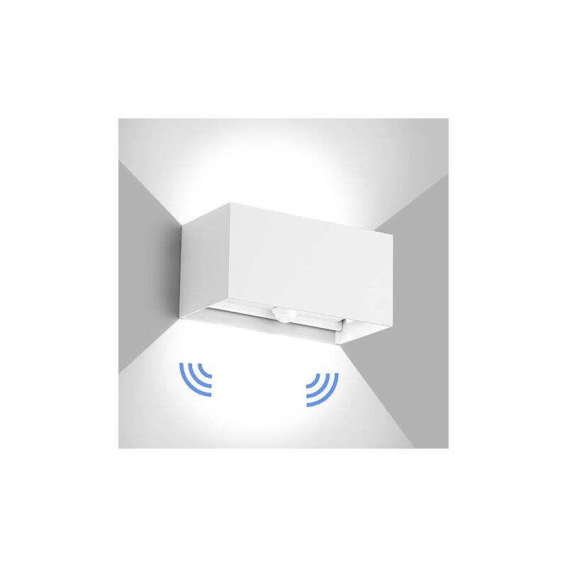 Led Applique Murale,en Aluminium Blanc Froid,Blanc - Lightess