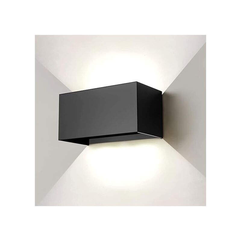 Applique Murale Moderne, Lumière Froid, Noir - Lightess