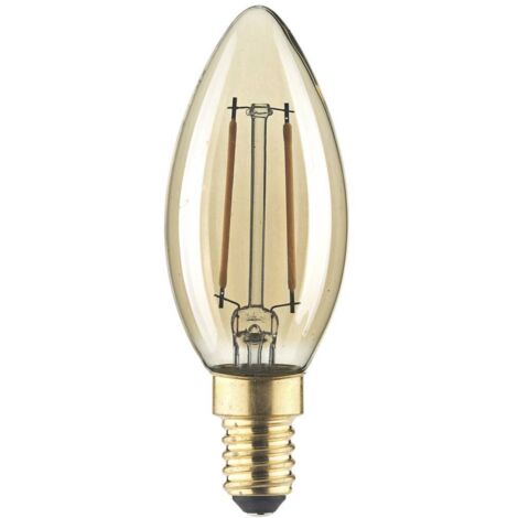 LightMe LM85051 LED (monocolore) E14 Forma di candela 2.5 W Ambra (Ø x L) 35 mm x 97 mm 1 pz.