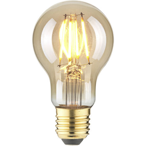 LightMe LM85056 LED  E27 Glühlampenform 4.5 W Bernstein (Ø x L) 60 mm x 108 mm  1 St.