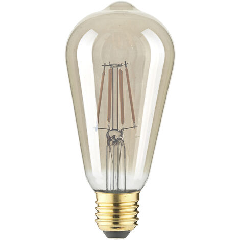 LightMe LM85058 LED  E27 Kolbenform 4.5 W Bernstein (Ø x L) 64 mm x 140 mm  1 St.