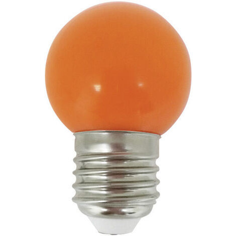 LightMe LM85255 LED EEK G (A - G) E27 Tropfenform 1 W Orange (Ø x L) 45 mm x 69 mm  1 St.