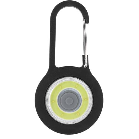 Lightweight LED Walking Light Safety Lamp with Carabiner for Night Running Cycling Black