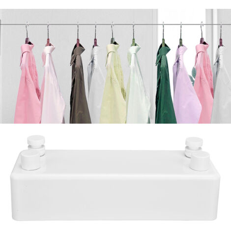 Ligne à linge escamotable 4m en acier inoxydable avec fixation murale - pour salle de bain, buanderie et salon