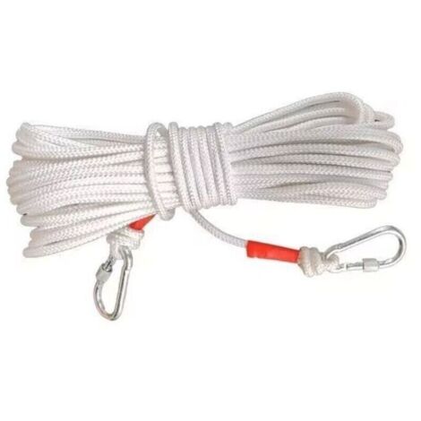 Ligne à linge portable et anti-vent pour voyage, 4,5 m, couleur blanche, idéale pour appartement ou balcon