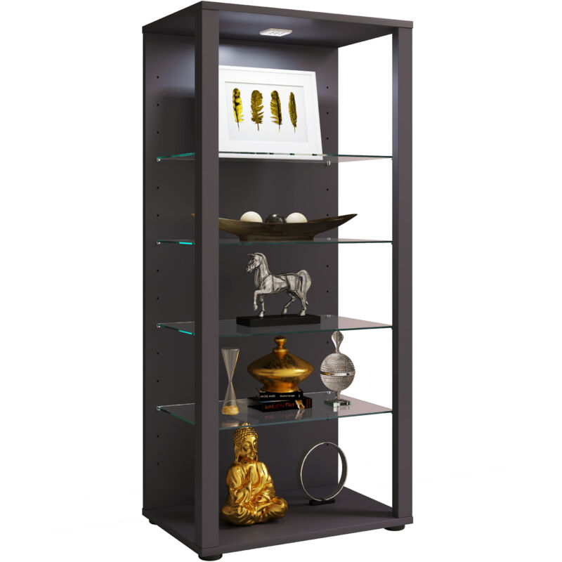 VCM - Vitrine en verre en bois Glasol lll H. 115 x B. 52 x T. 35 cm VCM - Vitrine en verre en bois Glasol lll H. 115 x B. 52 x T. 35 cm