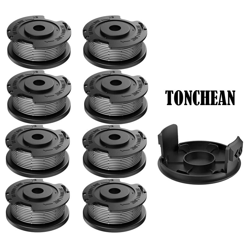 Tonchean - Lot 8 Bobine de Fil Pour bosch, Bobine de Rechange en Nylon F016800569 Compatible avec Bosch 1,60 mm 4,0 m, Compatible avec Bosch art 23