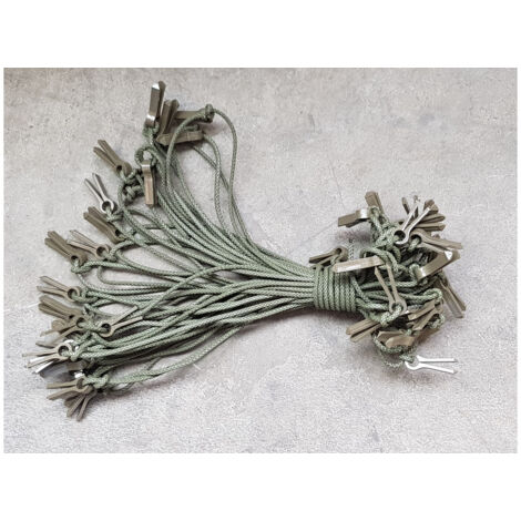 Ligne de connexion avec goupille fendue pour les filets de camouflage