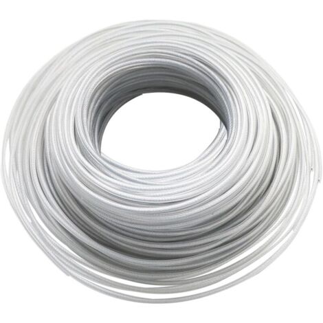 Ligne de Coupe 3 mm X 40 mètres, Fil de Ligne de Coupe-Bordure en Acier pour Coupe Gazon Fil d'Acier Ligne de Tonte Tondeuse à Gazon