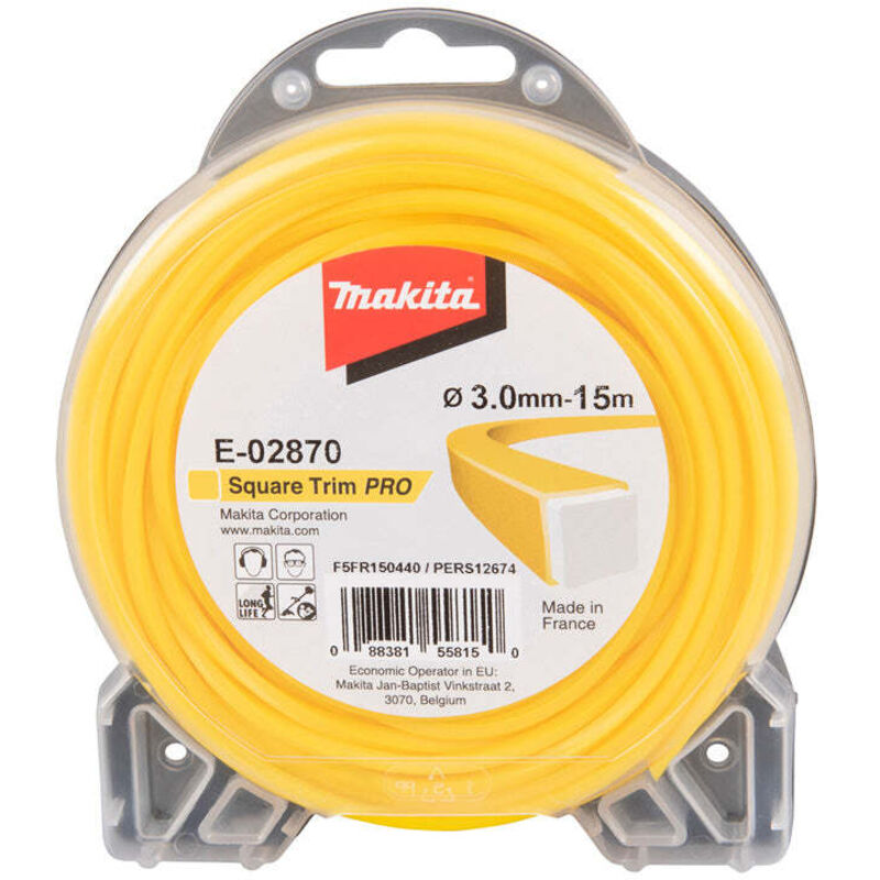 Fil de Coupe MAKITA Square Trim+ E-02814 – 2,4 mm x 69 m, Haute Résistance - vue 3
