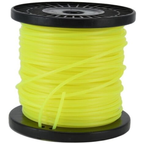 Ligne de Débroussailleuse. Ligne de Débroussailleuse Ronde de 3.0 Mm Ligne de Désherbage Professionnelle en Nylon Adaptée à la Plupart des Tondeuses à Gazon pour la Coupe Lourde Jaune(30 meter