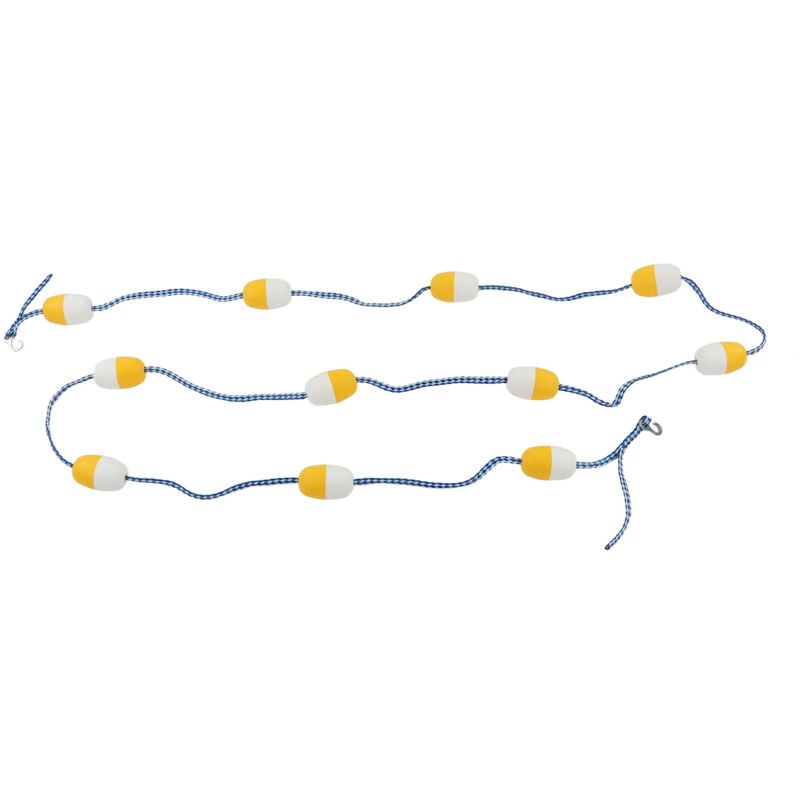 Rapanda - Ligne de Flottaison 5M 7CM, Corde de Séparation de sécurité de Réutilisation en pvc et Ligne de Flotteur, Corde de Piscine Préassemblée
