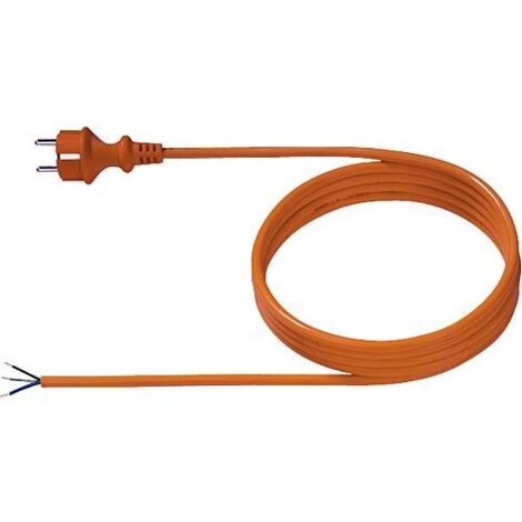 Ligne de raccordement avec prise terre 3,0 m PRISE ALLEMANDE H05BQ-F3G 1.0mm²
