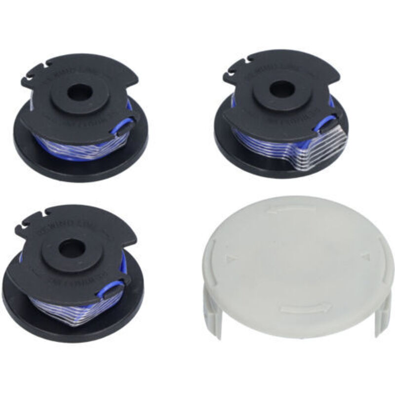 Ligne de Trim et Chapeau Compatible Ryobi 18/24/40V pour Tondeuse à Gazon - Accessoire de Remplacement Idéal - KZQ