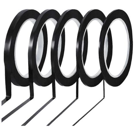 Lignes de plomb pour vitraux de 360 yards, ruban de ligne de traçage PET noir de largeur
