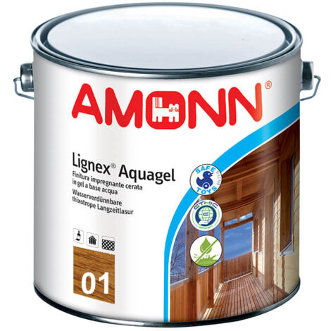 Lignex aquagel finitura impregnante cerata in gel colore 01 quercia 2,5 lt