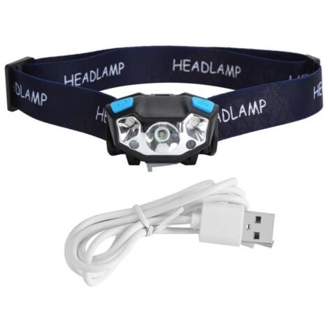 LIH Lampe frontale à LED Phare à capteur puissant Lampe frontale étanche extérieure rechargeable 9451889119498 9451889119498