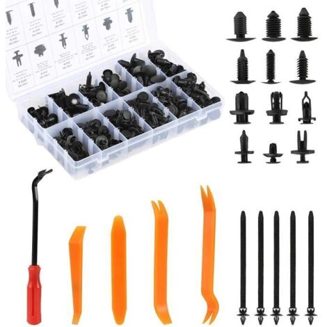 LIHAO 240pcs Rivet Clips Plastiques de Types Universels, Outils Démontage Installation pour Réparation Voiture Automobile