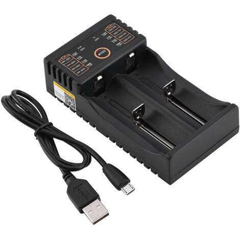 Liitokala Lii-202 USB-Ladegerät für 18650, 18490, 18350, 17670, 17500, 16340 Akkus (RCR123) – Universal-Ladegerät
