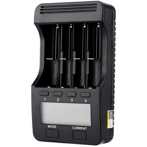 Liitokala Lii-500 Smart Charger with LCD Display - 4 Slots for Ni-MH Ni-Cd Li-Ion Rechargeable Batteries