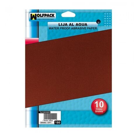 Pack 10 Pliegos Lija Hierro 1 Medio