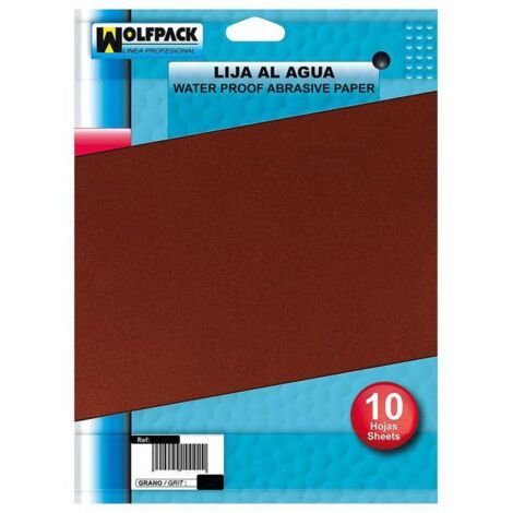 Lija Agua Grano 320 (Pack 10 Pliegos)