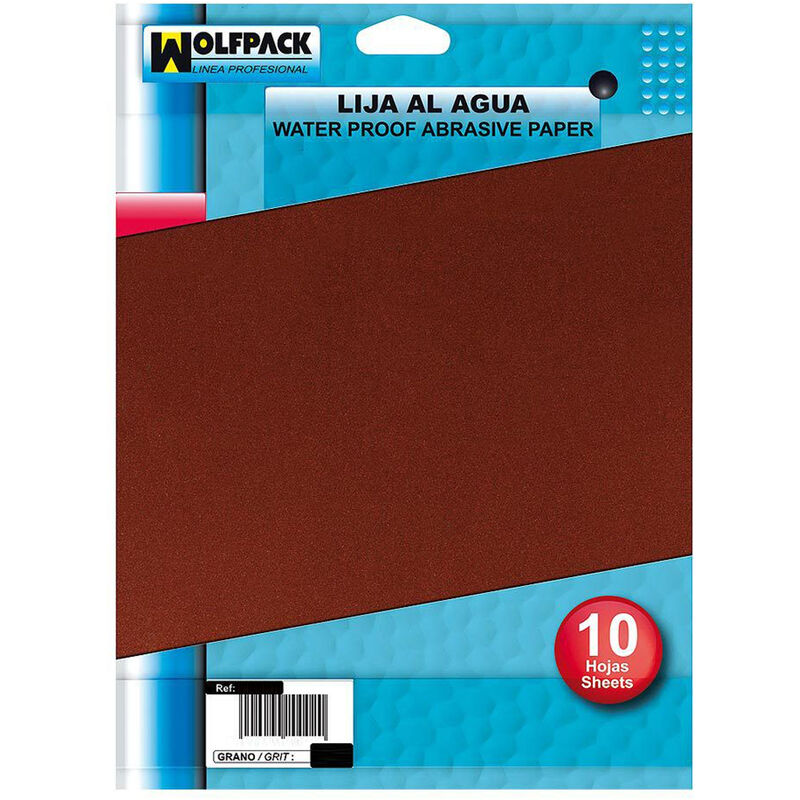 

Lija Agua Grano 180 (Pack 10 Pliego)