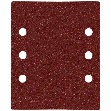 Lija de recambio (grano 40) para lijadoras orbitales de 6 agujeros con velcro 114x140mm