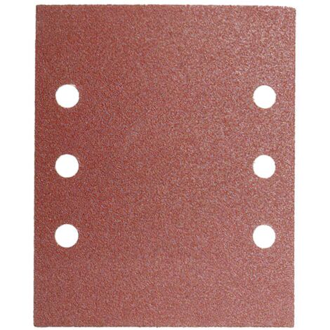lija recambio con velcro 114x140 mm. con agujeros grano 40 (10 piezas)