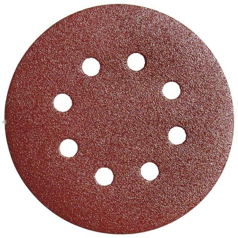 

Lija recambio velcro disco Ø 125 mm. con agujeros grano 80 (10 piezas)