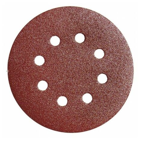 Lija recambio velcro disco Ø 125 mm. con agujeros grano 240 (10 piezas)