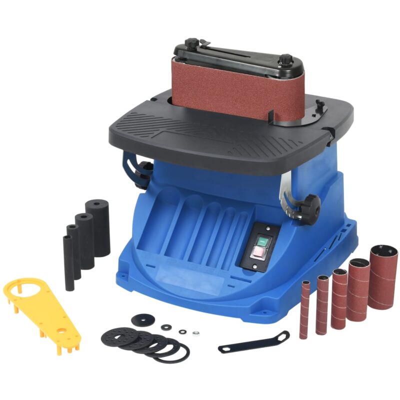 

vidaXL Lijadora de banda y huso oscilante 450 W azul