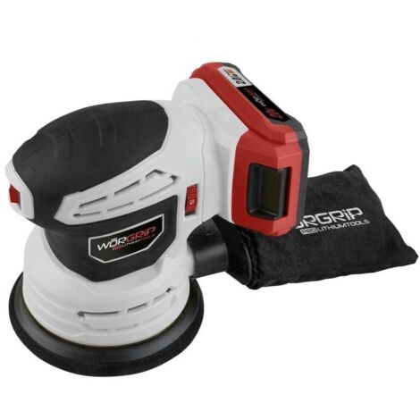 Lijadora excéntrica worgrip pro litio 125mm 20v