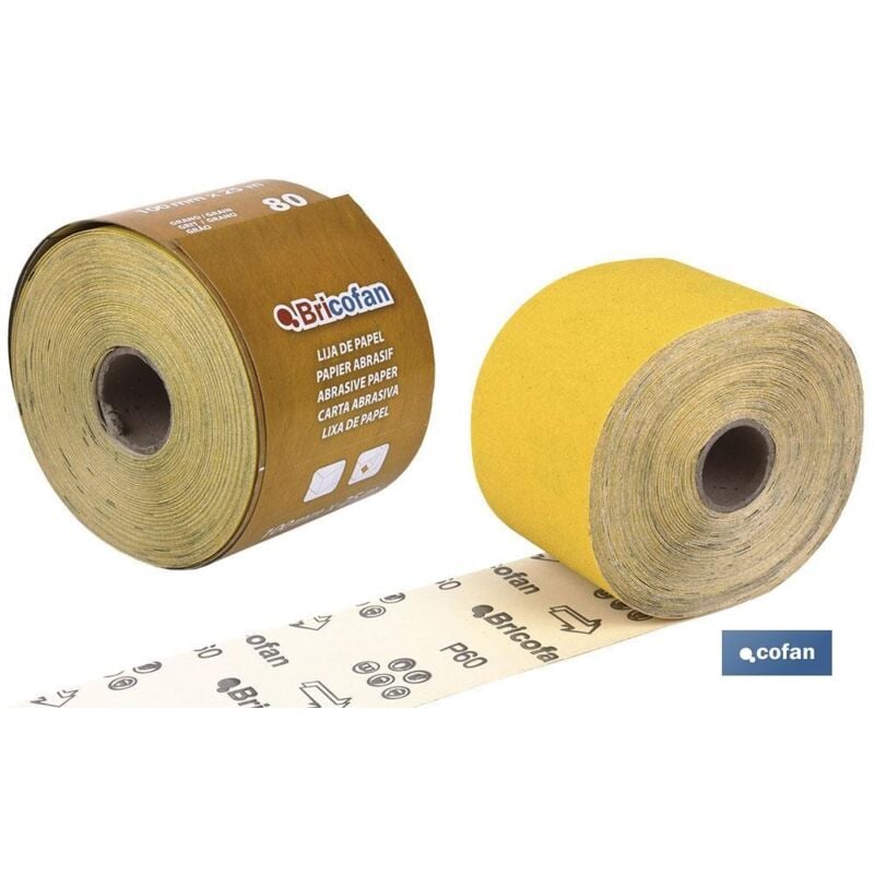 

Rollo lija de papel 100 x 25 m g60