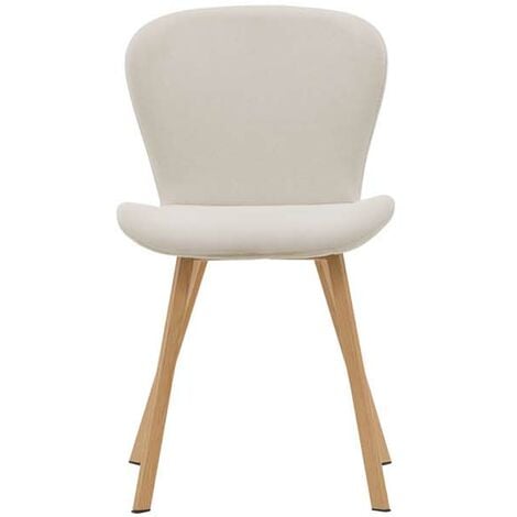 EBUY24 Lilja Esszimmerstuhl beige, Eiche dekor.