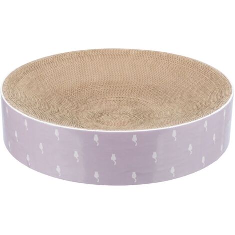 Lilly cuccia tiragraffi, in cartone, diametro 45x10cm, lilla chiaro