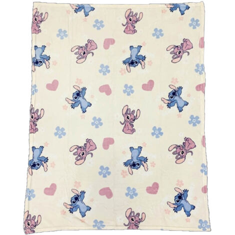 Lilo & Stitch Kuscheldecken-Set 110x150 cm Flauschige Decke & warme Mütze