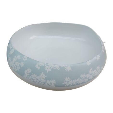 Lily Centrotavola 31cm Ceramica Bianco Azzurro TOGNANA