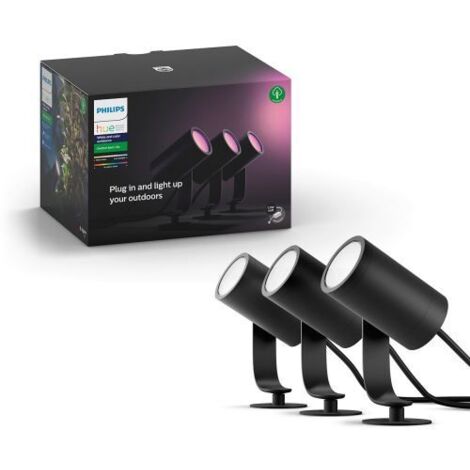 Lily Hue base unit spike Black 3x8W 24V