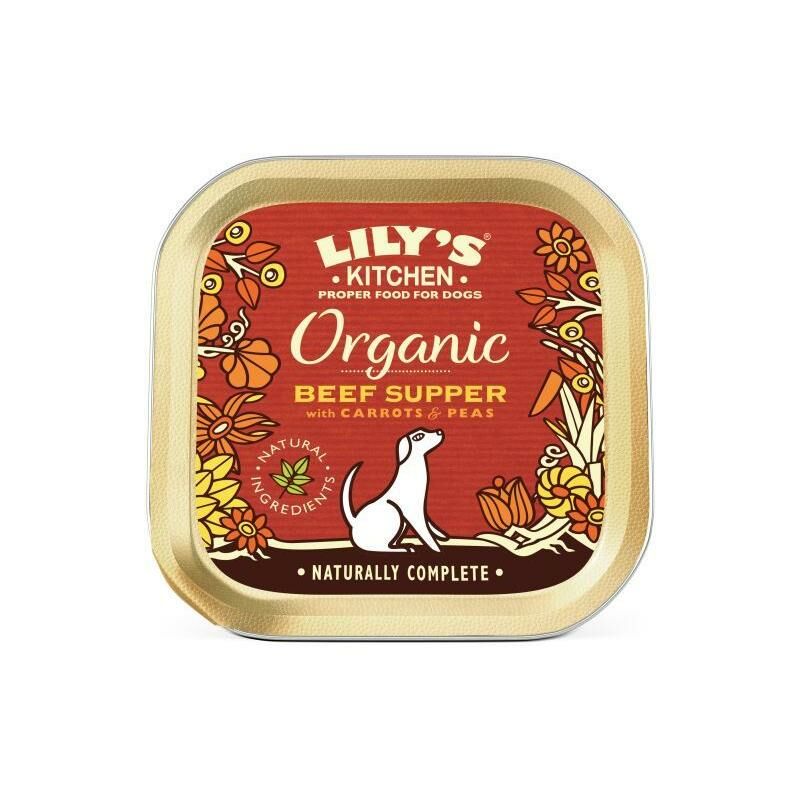

Organic Beef Supper Comida Húmeda para Perros Grain-free 150g - Lily's Kitchen