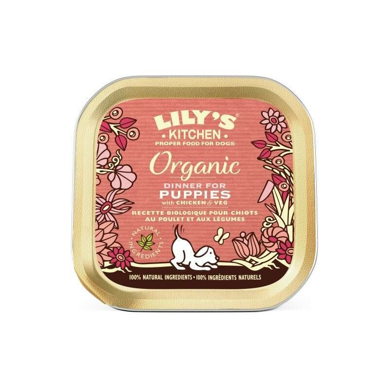 

Organic Dinner para Cachorro Comida Húmeda para Perros Grain-free 150g - Lily's Kitchen
