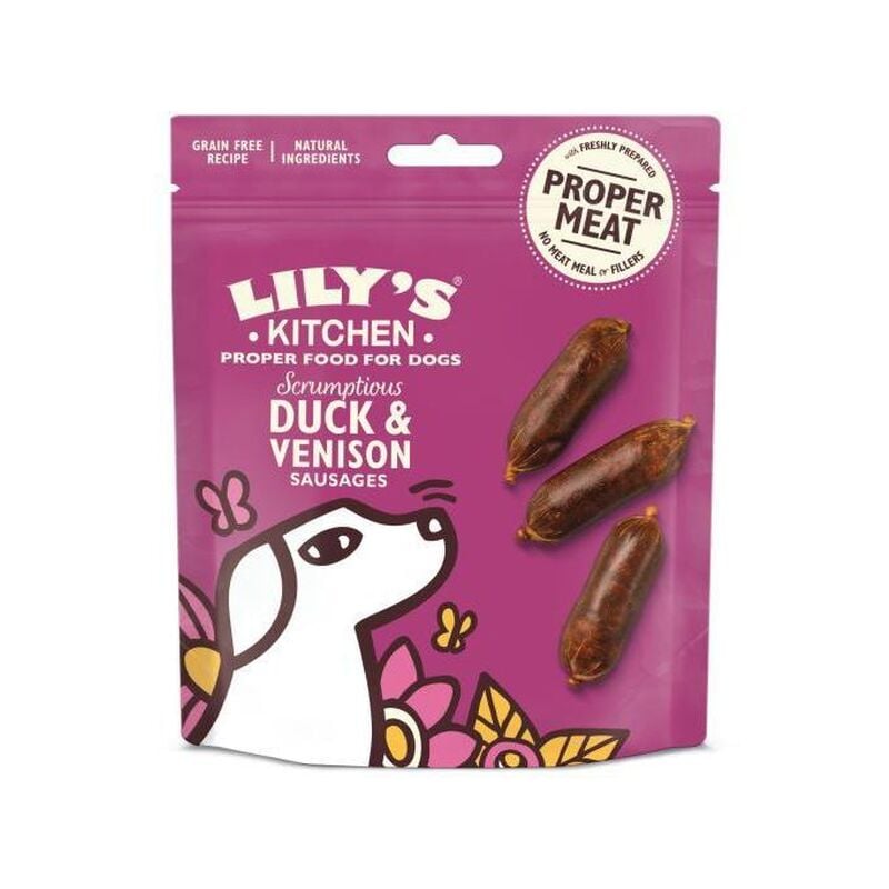 

Snack Scrumptious Duck and Venison Sausages 70g - Lily's Kitchen