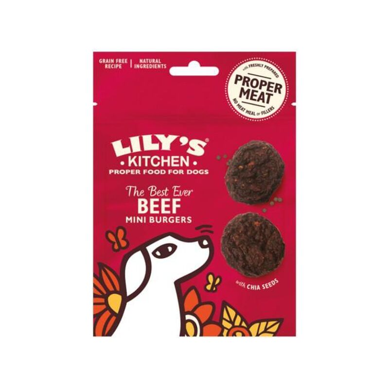 

Snack The Best Ever Beef Mini Burgers 70g - Lily's Kitchen
