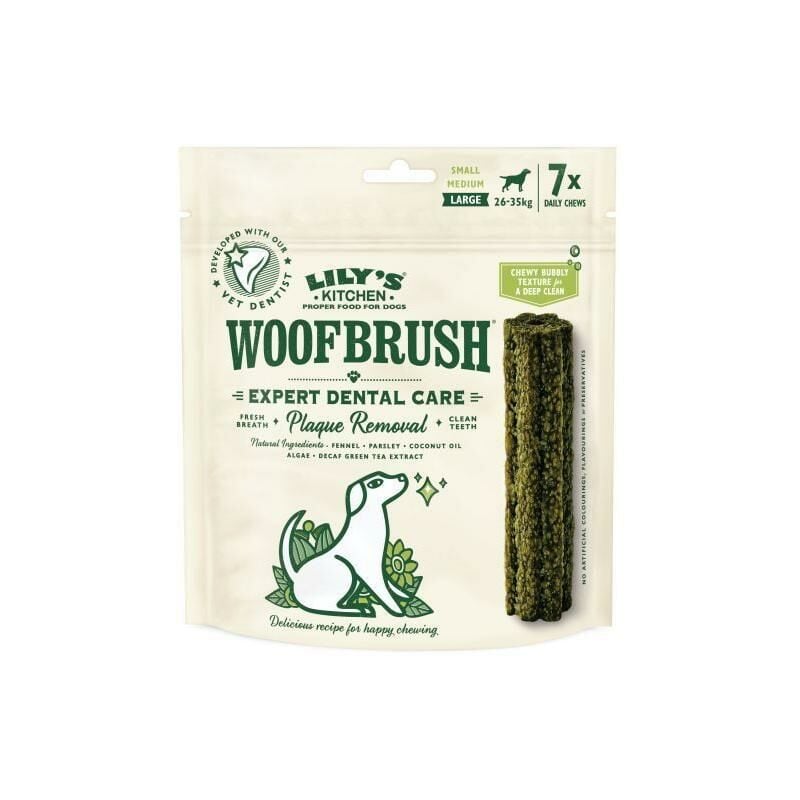 

Woofbrush Limpiador Dental Large MPK 7x23g Medium - Lily's Kitchen