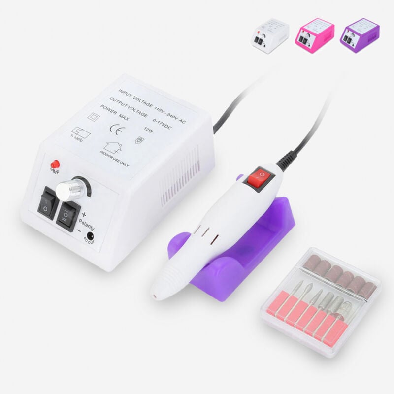

Lima eléctrica de uñas para esteticista profesional manicura Naglas | Blanco