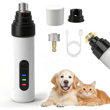 Lima per unghie silenziosa e ricaricabile per cani e gatti.