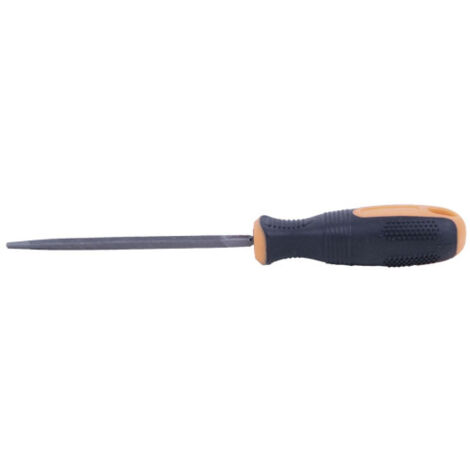 Lima triangular extra-delgada para afilado con mango recambiable longitudes de 4" y 5" 4"