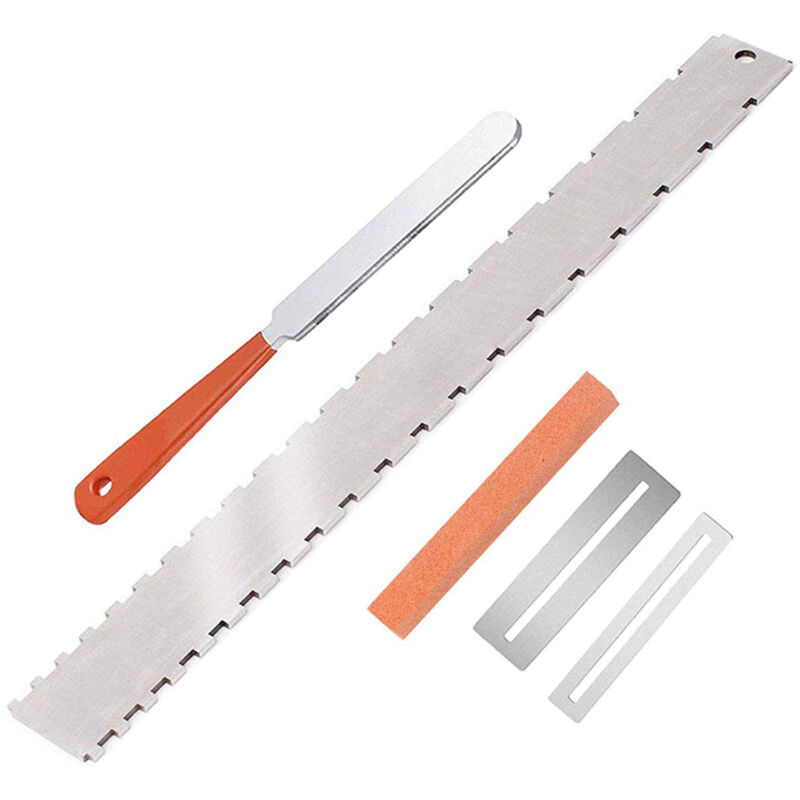 Sunxury - Lime à guitare, ensemble d'outils de polissage et de nivellement de fil de guitare