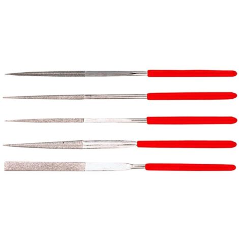 Lime ad ago diamantate, set da 5 pezzi.